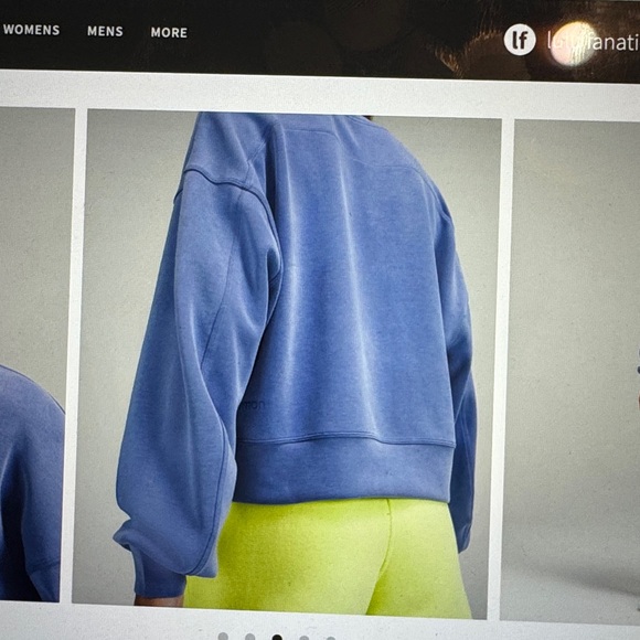 Lululemon, perfectly oversized cropped crew softstreme - Picture 4 of 6